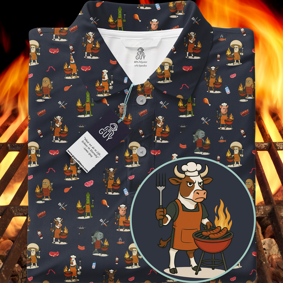 GUY'S POLOS - FOOD FIGHTERS