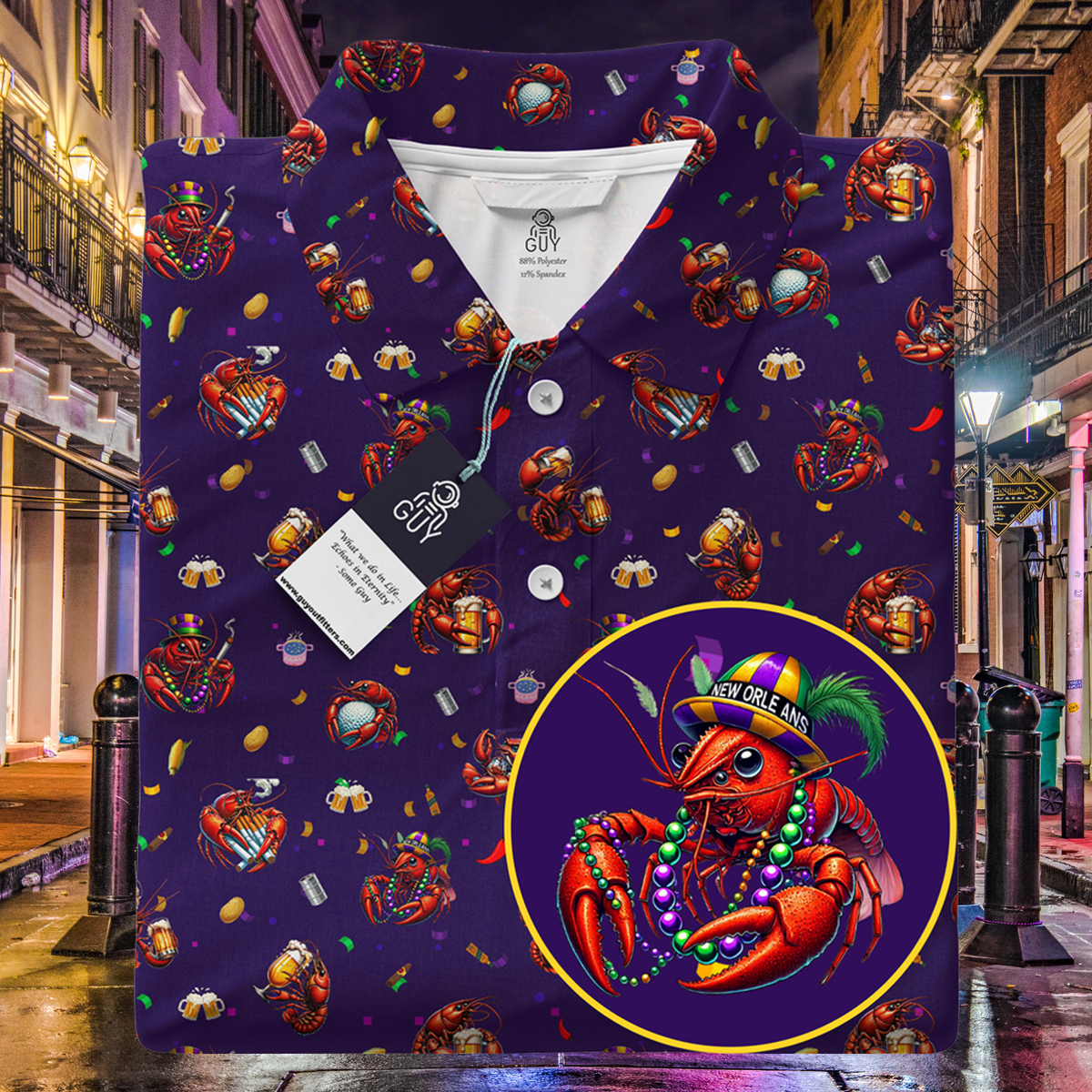 GUY'S POLOS - CRAWDADDY CLASSICS