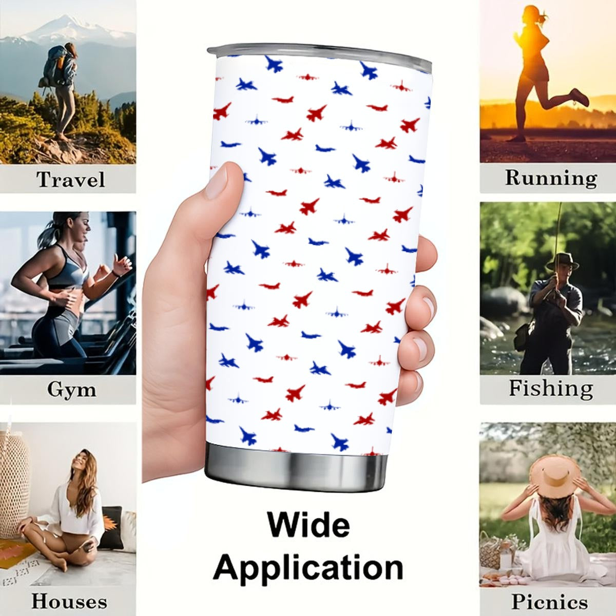 Sidewinder Swing (White) 20oz Tumbler with Sliding Lid