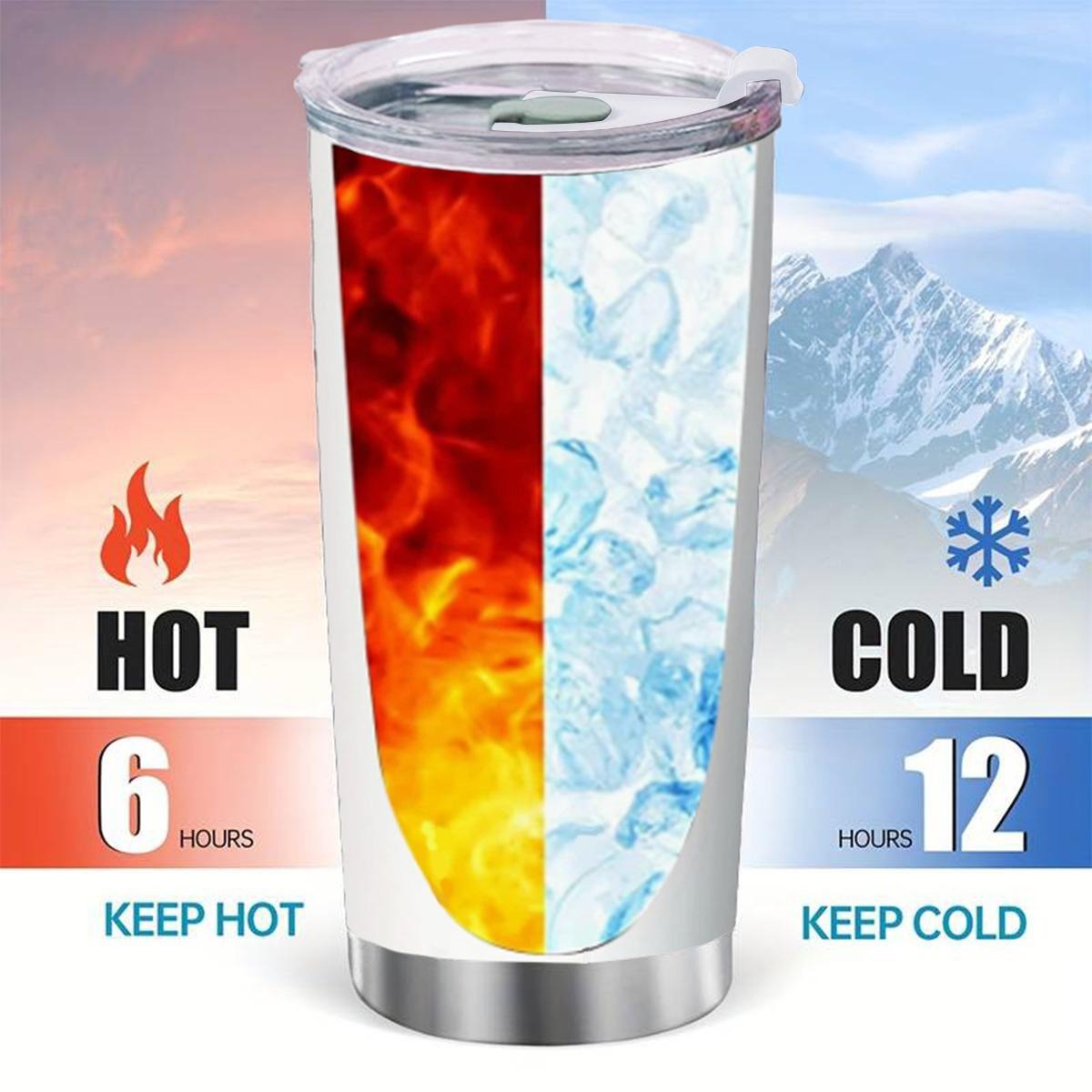 White Rocket 20oz Tumbler with Sliding Lid