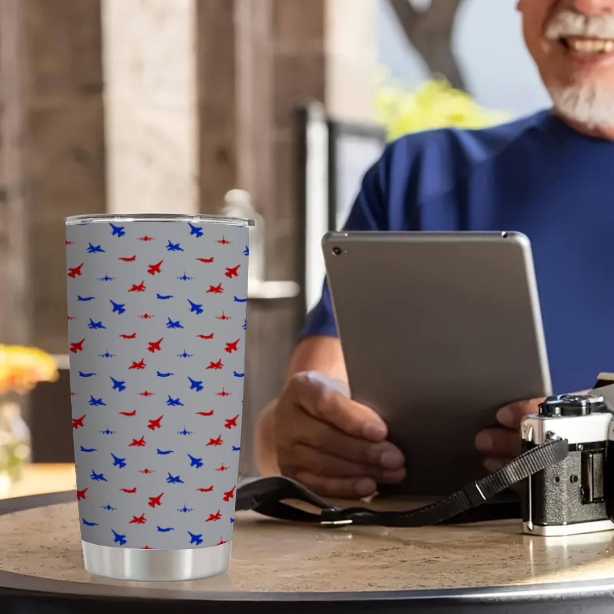 Sidewinder Swing (Grey) 20oz Tumbler with Sliding Lid