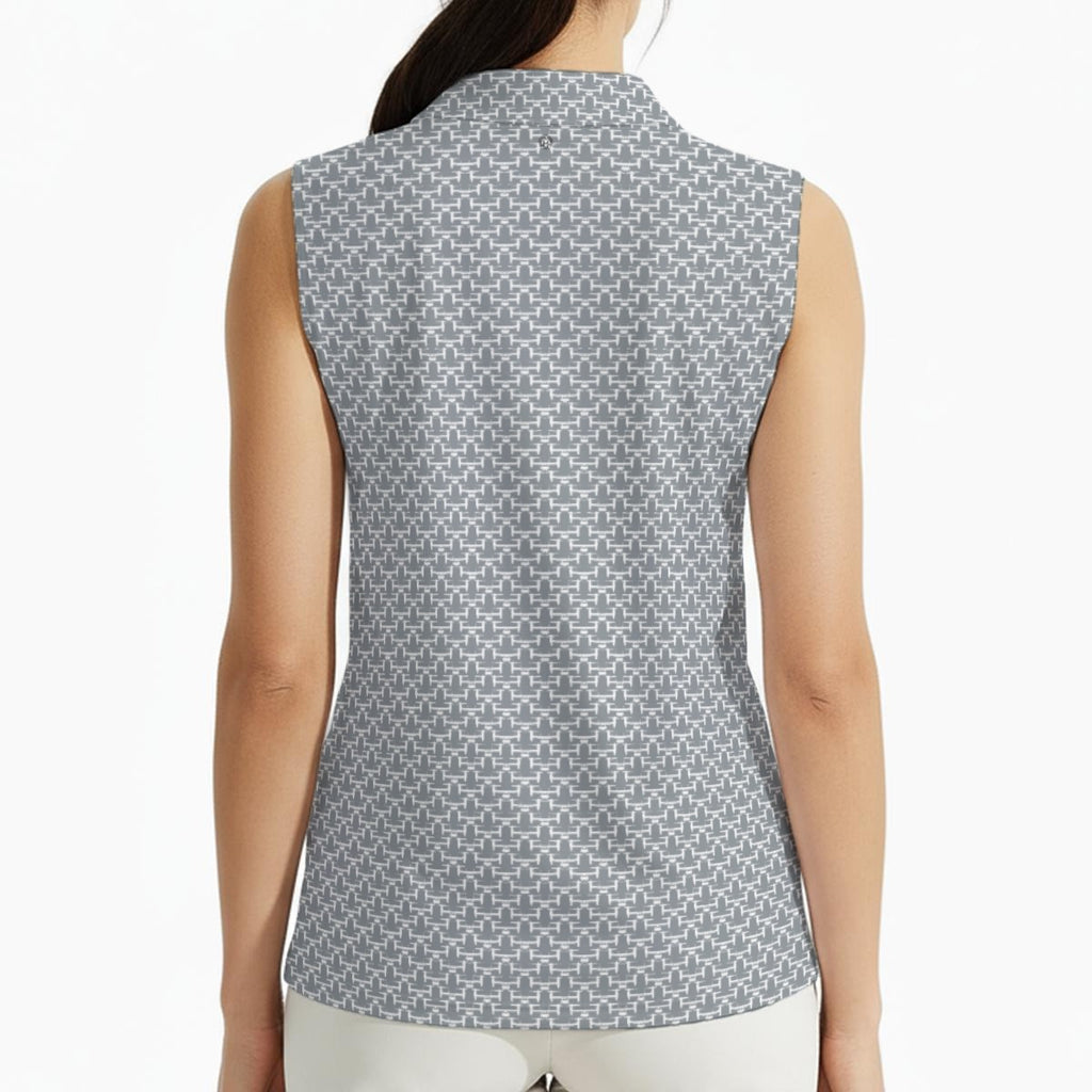 Plopter (Grey) Sleeveless Polo